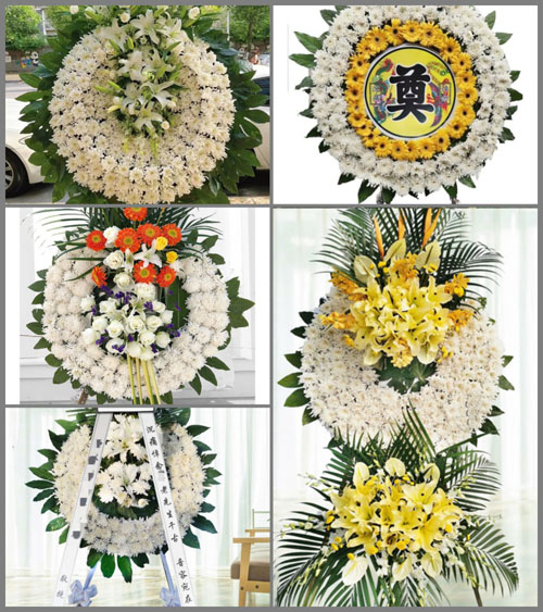 江苏苏州常熟市虞山镇东渔村花圈速递